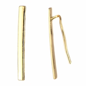 Callie's Goldtone Simple Bar Ear Cuffs