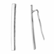 Callie's Silvertone Simple Bar Ear Cuffs