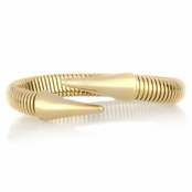 Cameron's Goldtone Stainless Steel Spike Cuff Bracelet