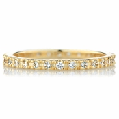 Caprice's Goldtone Eternity Ring Band