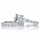 Cara's Engagement Ring Set - 2.5 Carat Princess Cut CZ