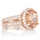 Carly's 2.5ct Rose Goldtone and Oval Champagne CZ Engagement Ring