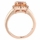 Carly's 2.5ct Rose Goldtone and Oval Champagne CZ Engagement Ring