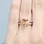 Carly's 2.5ct Rose Goldtone and Oval Champagne CZ Engagement Ring