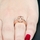 Carly's 2.5ct Rose Goldtone and Oval Champagne CZ Engagement Ring