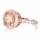 Carrie's 2ct Rose Goldtone and Round Champagne CZ Engagement Ring