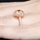 Carrie's 2ct Rose Goldtone and Round Champagne CZ Engagement Ring