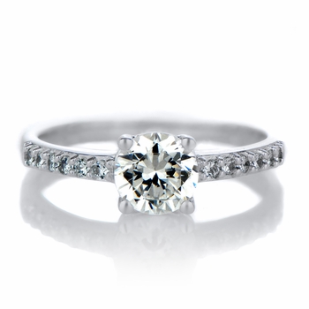 Cassara's 1 CT Round Cut CZ Engagement Ring