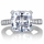 Radiant 5 carat Cushion Cut CZ Engagement Ring