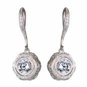 Suri's Vintage Style CZ Drop Earrings