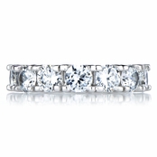Champagne Taste CZ Eternity Band Ring - Round Cut