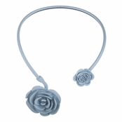 Chevelle's Blue Double Flower Collar Necklace