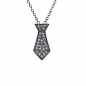 Christian's Petite Grey Tie Necklace