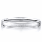 Christian's Plain Stainless Steel Wedding Ring Band