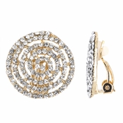 Cordelia's Goldtone Spiral Clip On Earrings