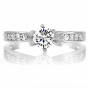 Daisy's Silvertone Engagement Ring
