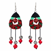 Dani's Handmade Wooden Beaded Dangle Earrings