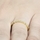 Darby's Art Deco CZ Wedding Ring Band - Goldtone