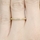 Darby's Art Deco CZ Wedding Ring Band - Goldtone