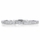 Darby's Art Deco CZ Wedding Ring Band - Silvertone