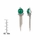Deirdre's Green Stone Clip-on Earrings