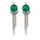 Deirdre's Green Stone Clip-on Earrings
