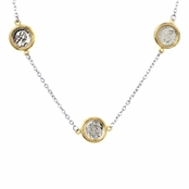 Delia's 44 Inch Layered Coin Charm Necklace