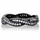 Devera's Black and White CZ Twisted Wedding Ring
