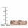 Devera's Rose Gold Twisted CZ Wedding Ring Band