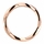 Devera's Rose Gold Twisted CZ Wedding Ring Band