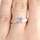 Devera's Twisted CZ Engagement Ring - Rose Goldtone