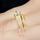 Dianna's Goldtone Pave CZ Wedding Ring Set