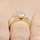 Dianna's Goldtone Pave CZ Wedding Ring Set