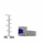Diona's Princess Cut Blue CZ Wedding Ring Set