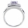 Diona's Princess Cut Purple CZ Wedding Ring Set