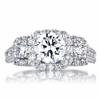 Dominika's 3 Stone CZ Engagement Ring