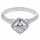 Doreen's Princess Cut Halo CZ Engagement Ring