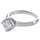 Doreen's Princess Cut Halo CZ Engagement Ring