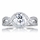 Dorothea's Round Cut Twisted Band CZ Engagement Ring