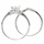 Edie's Petite Pear CZ Wedding Ring Set