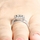 Princess Cut CZ Triple Wedding Ring Set