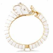 Effie's Goldtone Elephant Bangle Bracelet