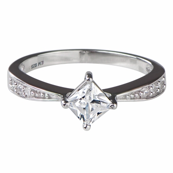 Elisa's Princess Cut CZ Promise Ring