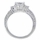 Elissa's Pave CZ Wedding Ring Set - 1.5 Carat
