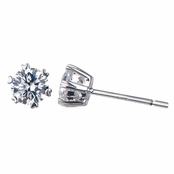 Ellianna's Heart & Arrow Prong Set 5mm CZ Stud Earrings