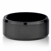 Emerson's Plain Black Tungsten Ring - 2.5MM