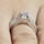 Emiliya's 5 Row CZ and Silvertone Engagement Ring
