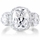 Emily's 3 Stone Halo Cushion Cut Engagement Ring