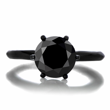 Enya's 1.5ct Black CZ Engagement Ring