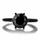 Enya's 1.5ct Black CZ Engagement Ring